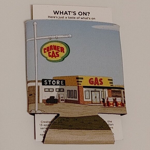 VINTAGE Corner Gas TV Show Drink Cozy Promotional Item Comedy Channel  Brent But - Picture 1 of 3